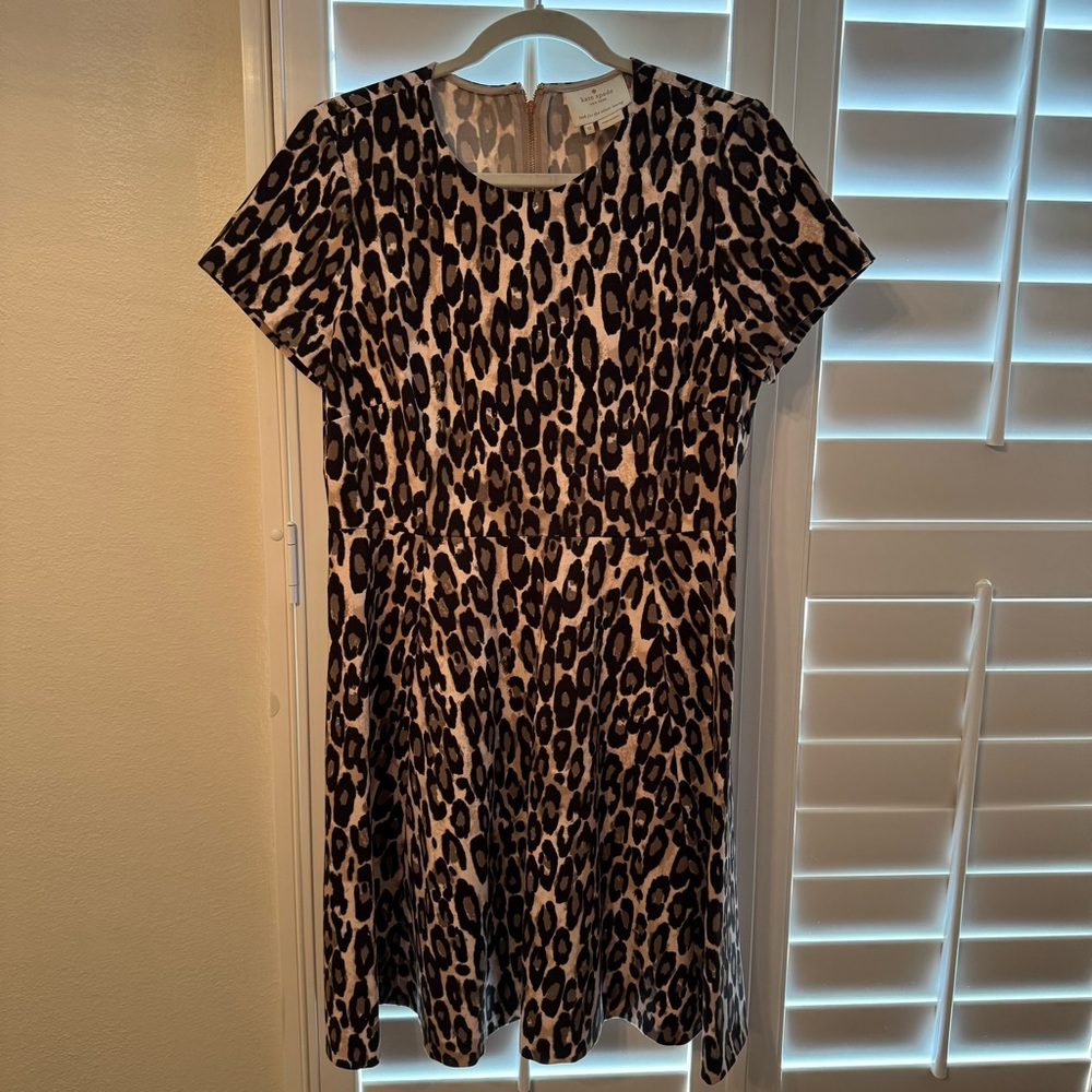 EUC Kate Spade Leopard Print Dress